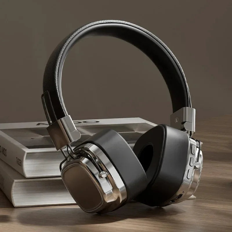 Retro Trendy EOENKK Bluetooth 5.3 Wireless Headphones – Active Noise Cancelling with Microphone